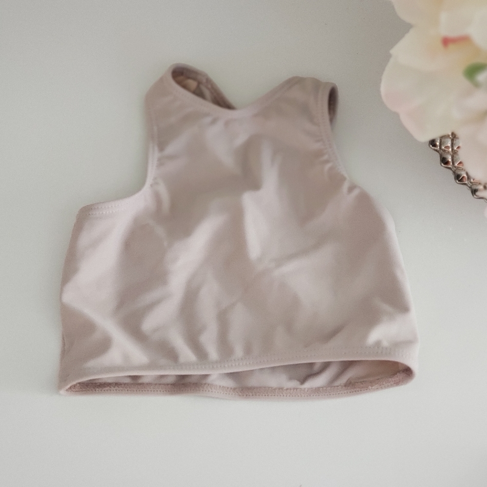 Blush Purple Mini Girls Racerback Swim Top